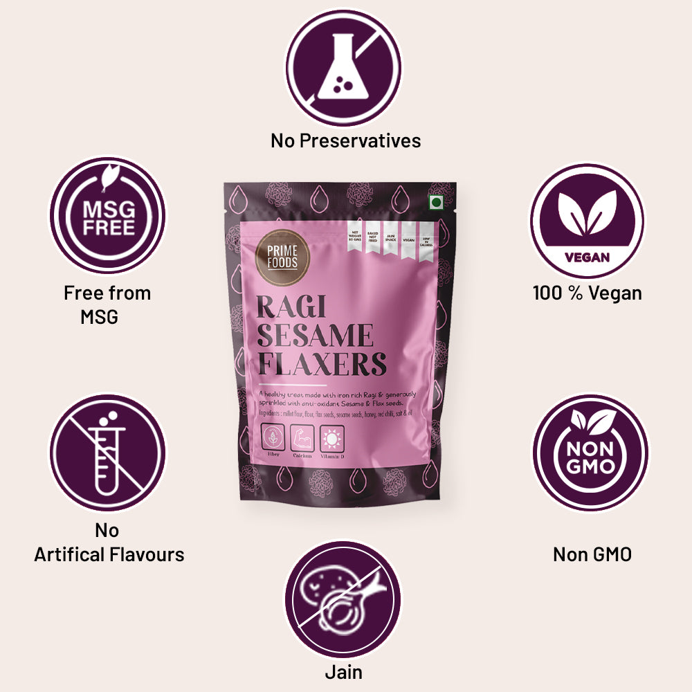 Ragi Sesame Flaxers - 80g