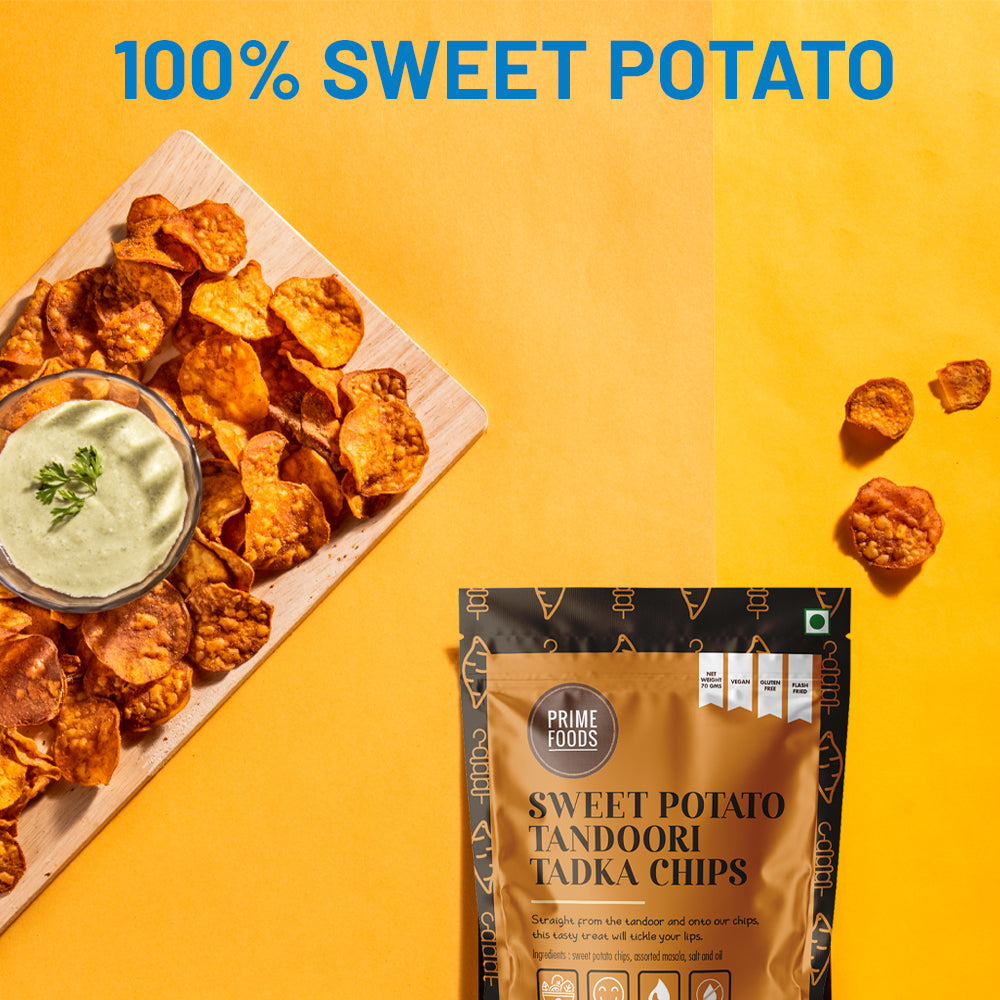Tandoori Tadka Sweet Potato Chips - 70g Packs