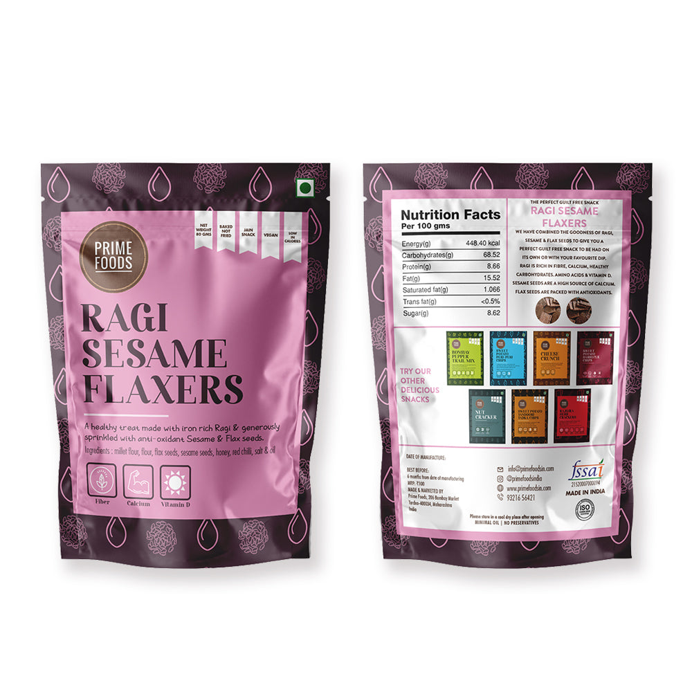 Ragi Sesame Flaxers - 80g